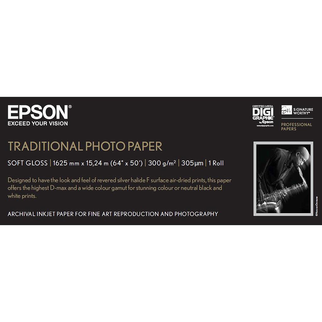 EPSON - GF papel Photo Traditional 64 x 15,2m - 300 g/m2 (Ref.C13S045107)