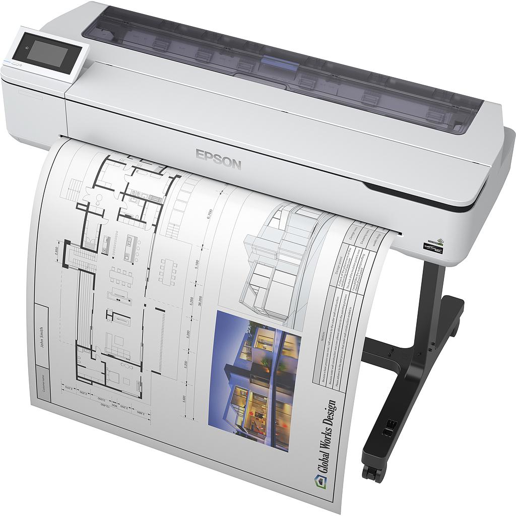 EPSON - Impresora GF SureColor SC-T5100 (incluye soporte) (Ref.C11CF12301A0)