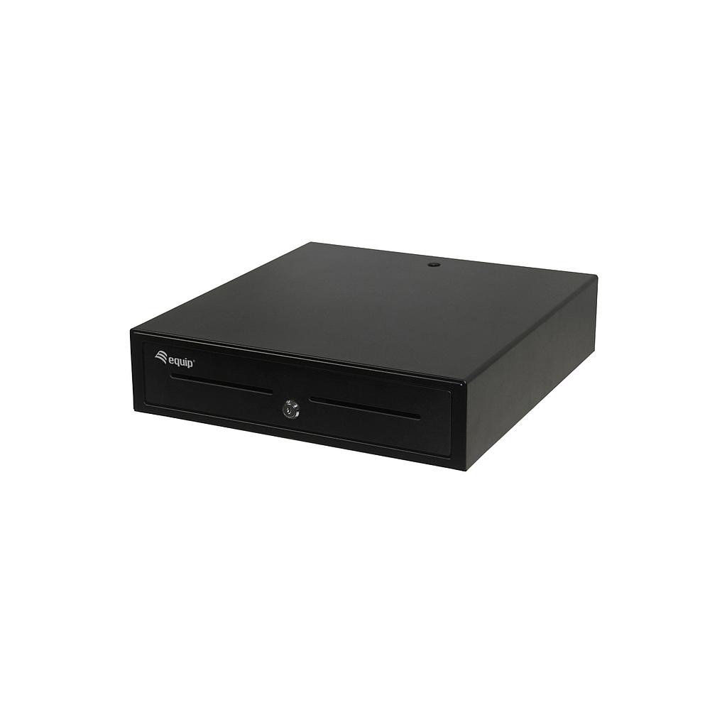 EQUIP - TPV CAJON PORTAMONEDAS APERTURA MANUAL Y AUTOMATICA CONECTOR RJ11 NEGRO (Ref.48271)