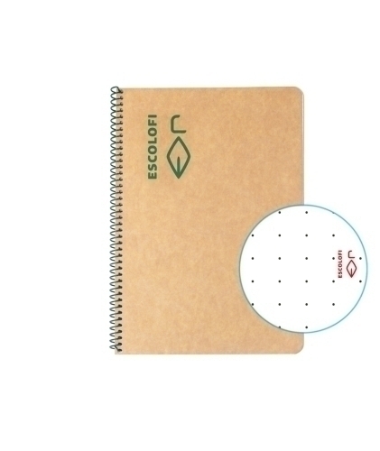 ESCOLOFI - BLOCK 4º100h DOTS 80g ECOLOGICO (Ref.130047200)