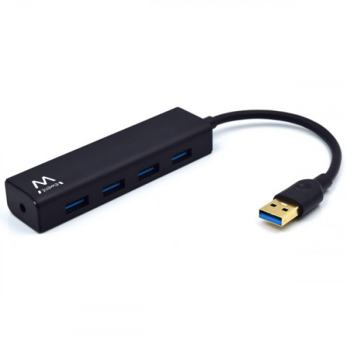 EWENT - hub de interfaz USB 3.2 Gen 1 (3.1 Gen 1) Type-A 480 Mbit/s Negro (Ref.EW1136)
