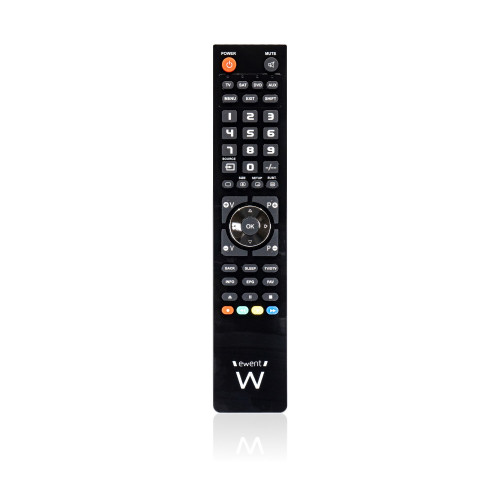 EWENT - mando a distancia DTT, DVD/Blu-ray, Proyector, SAT, STB, Altavoz para barra de sonido, TV, Universal, VCR Botones (Ref.EW1570)
