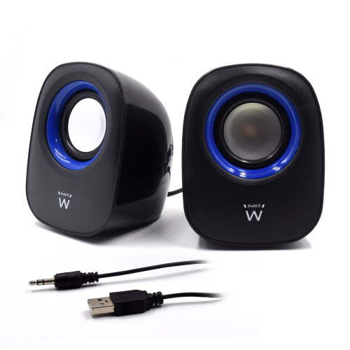 EWENT - altavoz De 2 vías Negro Alámbrico 5 W (Ref.EW3501)