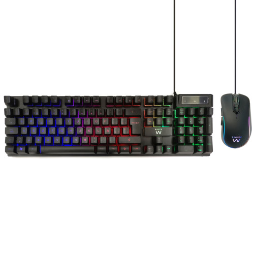 EWENT - teclado USB QWERTY Español Negro (Ref.PL3201)