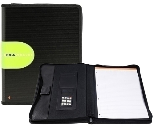 EXACOMPTA - CARPETA de CONGRESOS EXAWALLET PP A4 con CALCULADORA Y CREMALLERA (Ref.55534E)