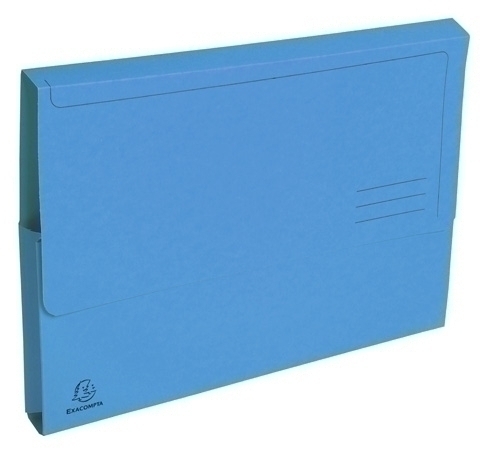 EXACOMPTA - SUBCARPETA FOREVER (BOLSA FUELLE 32mm) 290g A4 AZUL PAQUETE de 10 (Ref.46972E)