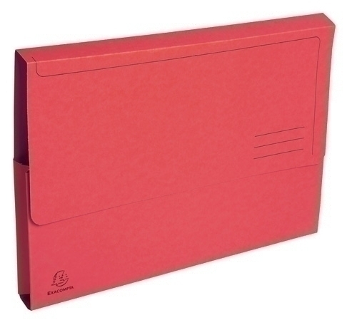 EXACOMPTA - SUBCARPETA FOREVER (BOLSA FUELLE 32mm) 290g A4 ROJO PAQUETE de 10 (Ref.46975E)