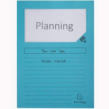 EXACOMPTA - SUBCARPETA FOREVER VENTANA 120g A4 AZUL CLARO PAQUETE de 25 (Ref.50252E)