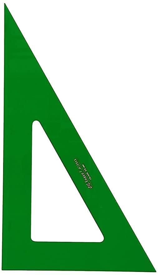 FABER CASTELL - FABER - CASTELL CARTABÓN SIN GRADUAR 12CM VERDE PACK (Ref.666-12)