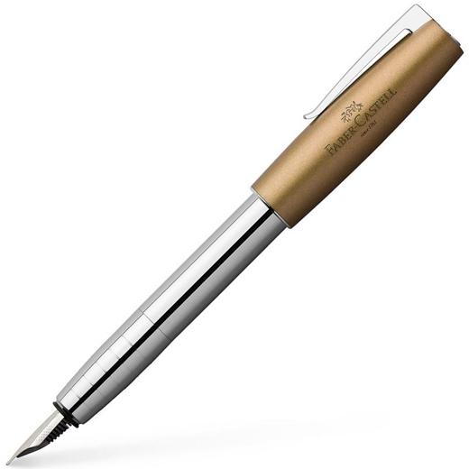 FABER CASTELL - PLUMA ESTILOGRÁFICA LOOM METALLIC F VERDE OLIVA (Ref.149121)