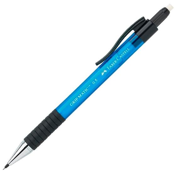 FABER CASTELL - PORTAMINAS 1375 GRIP MATIC 0,5MM AZUL TRANSLÚCIDO -10U- (Ref.137551)