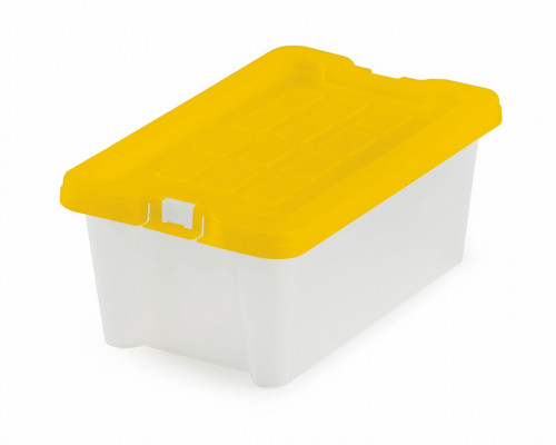 FAIBO - CAJA ALMACENAMIENTO 9,2 LITROS APILABLE CON TAPA SURTIDO (Ref.883)