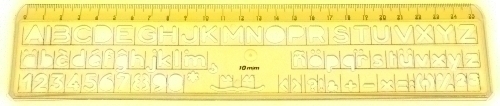 FAIBO - PLANTILLA ESCOLAR de ROTULACION 10mm (Ref.260-10)