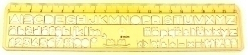 FAIBO - PLANTILLA ESCOLAR de ROTULACION 8mm (Ref.260-8)
