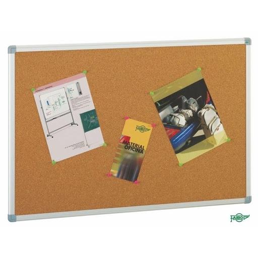 FAIBO - TABLERO CORCHO LIGERO MARCO ALUMINIO 90x120 cm (Ref.611-3)