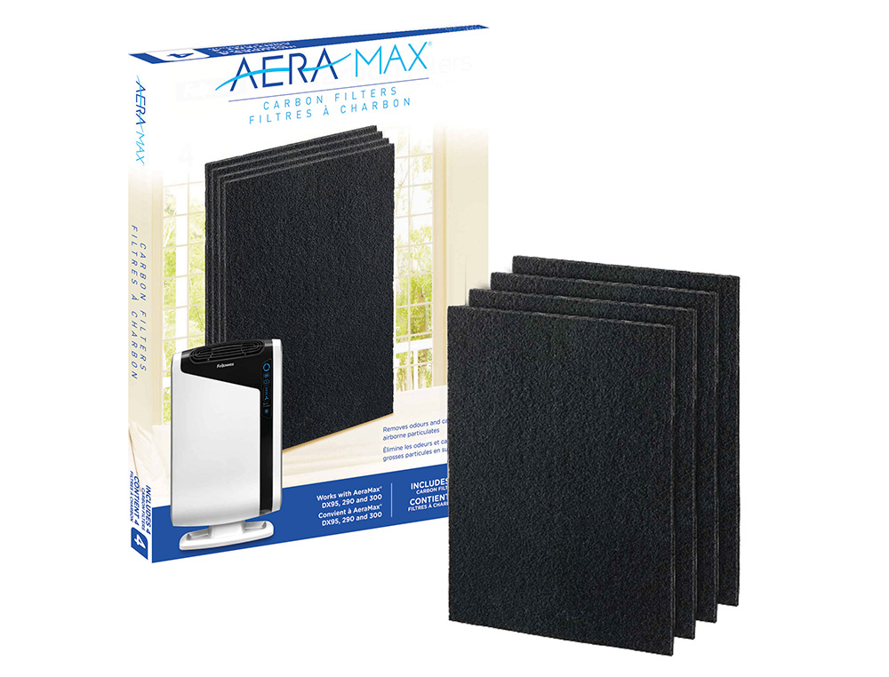 FELLOWES - FILTRO DE CARBONO PARA PURIFICADOR DX95 PACK DE 4 UNIDADES (Ref.9324201)
