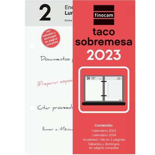 FINOCAM - BLOQUE ANUAL BUFETE TACO SOBREMESA CASTELLANO 2023 (Ref.780280023)
