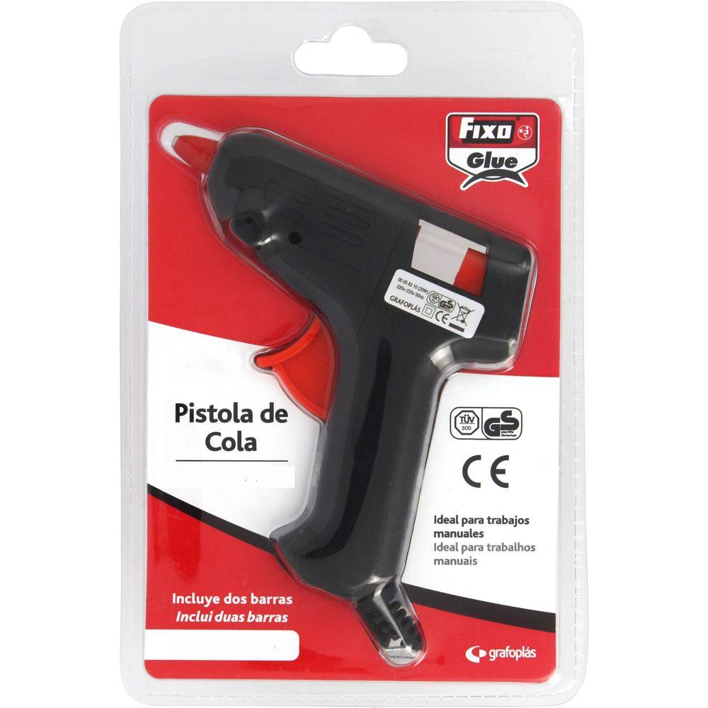 FIXO - GLUE PISTOLA DE COLA 11MM 40W NEGRO + 2 BARRAS (Ref.58751)