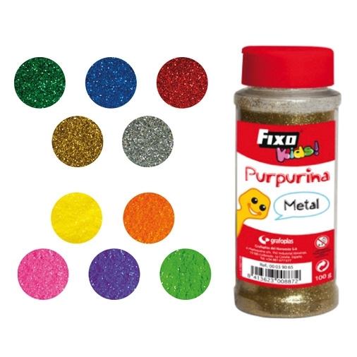 FIXO - PURPURINA KIDS BOTE 100GR METAL AZUL (Ref.39030)