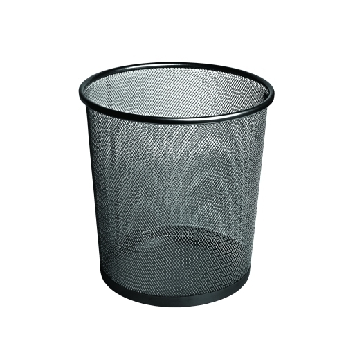 FOROFIS - PAPELERA METAL REDONDA NEGRA (Ref.91312)