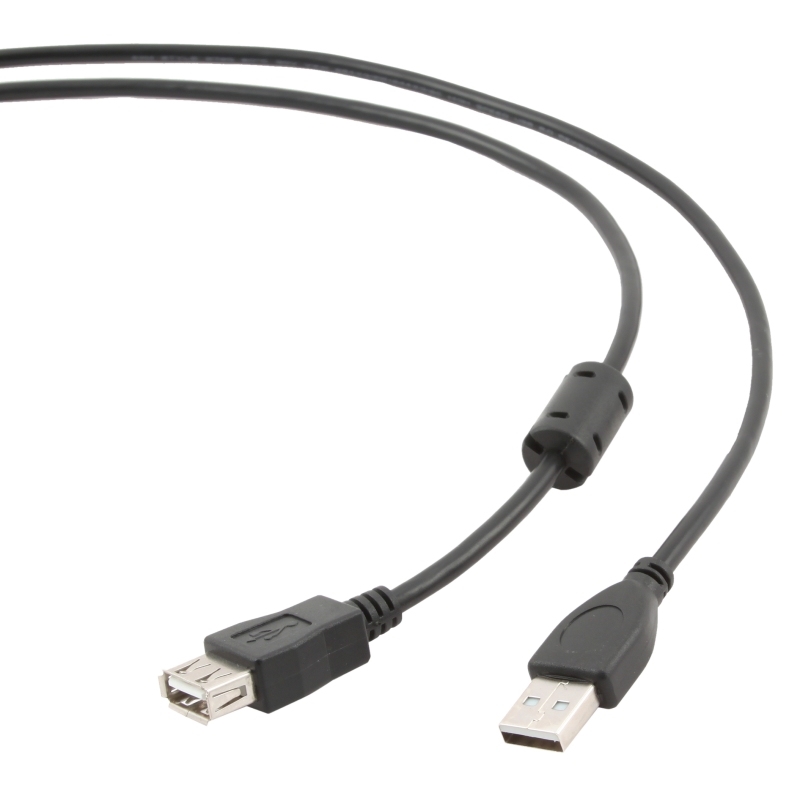 GEMBIRD - Cable USB 2.0 A/M-A/H 1,8 Mts Ngr Ferr (Ref.CCF-USB2-AMAF-6)