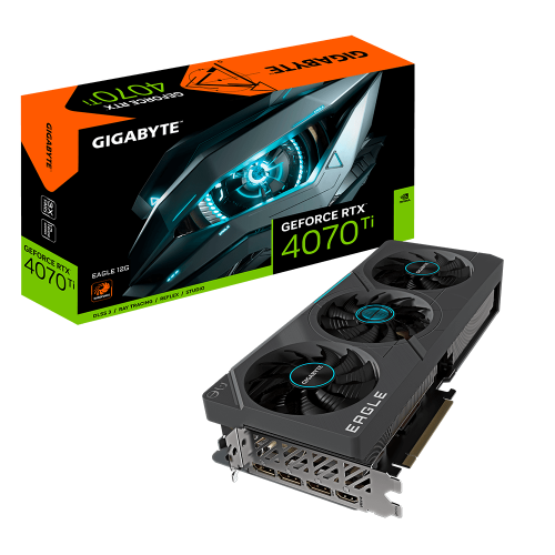 GIGABYTE - GeForce RTX 4070 Ti EAGLE 12G NVIDIA 12 GB GDDR6X (Ref.GVN407TE-00-10)