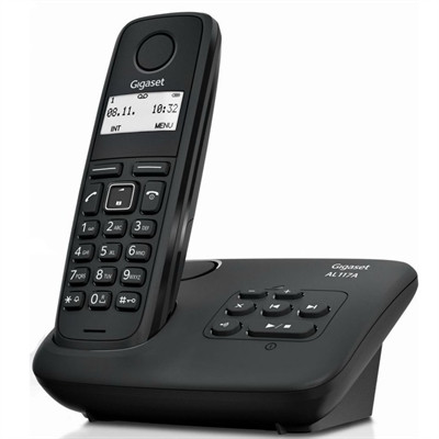 GIGASET - AL117A Teléfono DECT Negro (Ref.S30852-H2826-D201)