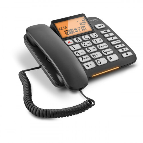 GIGASET - DL 580 teléfono Teléfono analógico Negro Identificador de llamadas (Ref.S30350-S216-R101)