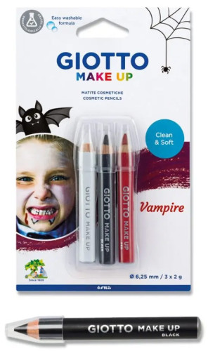 GIOTTO - BLISTER 3 UDS. LAPICES COSMETICOS VAMPIRO EN DISPLAY 5 UDS. (Ref.F473900)