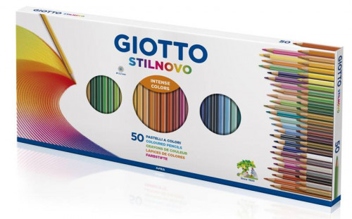 GIOTTO - STILNOVO CAJA 50 LAPICEROS + Sacapuntas/Afilalapices (Ref.F25730000)