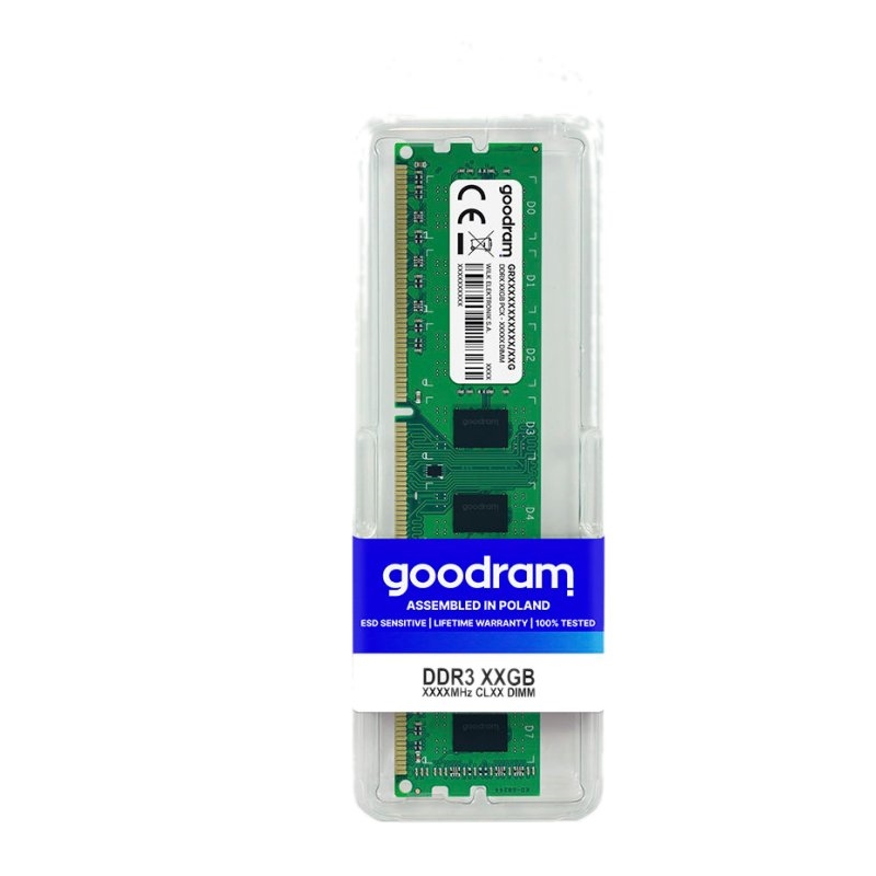 GOODRAM - 8GB DDR3 1333MHz CL9 DIMM (Ref.GR1333D364L9/8G)