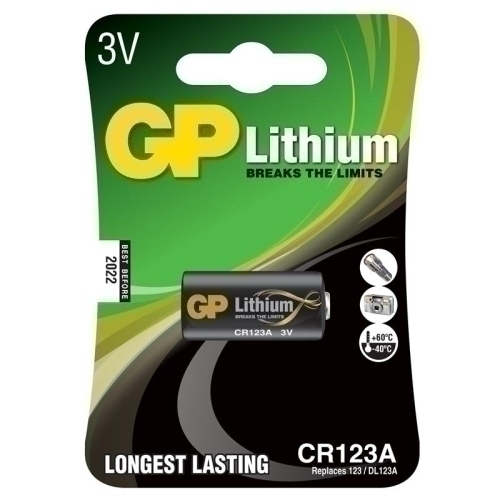 GP - PILAS LITIO MAXELL FOTO 123A 3 VOLTIOS B/1 (G077) (Ref.CR123A-B1 MXL)