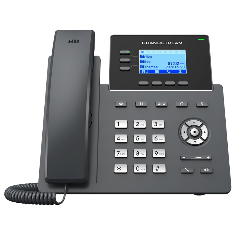GRANDSTREAM - IP Phone PoE 3 lineas AudioHD (Ref.GRP2603P)