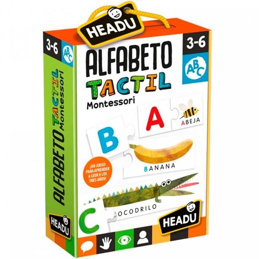 HEADU - ALFABETO TÁCTIL MONTESSORI 3-6 AÑOS (Ref.130012055)