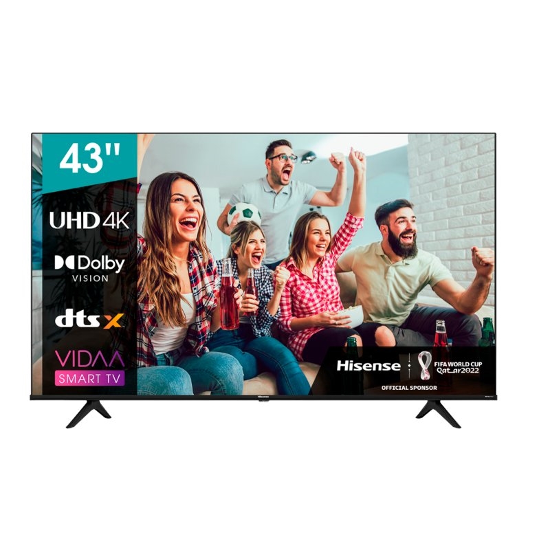 HISENSE - TV 43&quot; 4K STV 3xHDMI 2xUSB Bth Wf (Ref.43A6BG)