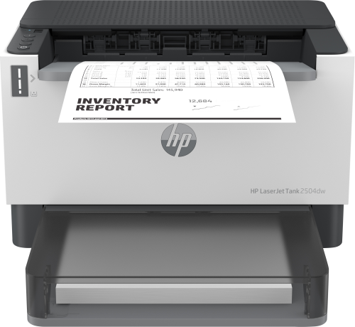 HP - Impresora LaserJet Tank 2504dw, Blanco y negro, Impresora para Empresas, Estampado, Impresión a doble cara Tamaño compacto Energéticamente eficiente Wi-Fi de banda dual (Canon L.P.I. 4,5€ Incluido) (Ref.2R7F4A)