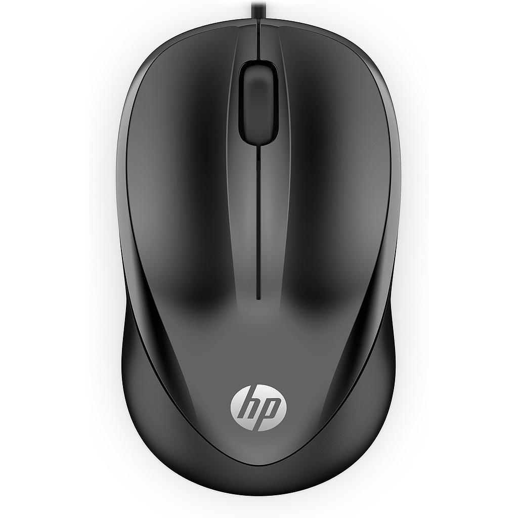 HP - Raton 1000 Optico 1200dpi, 2 Botones y Rueda de Desplazamiento, 1,5 m de Cable, Conexión con Ca (Ref.4QM14AA#ABB)
