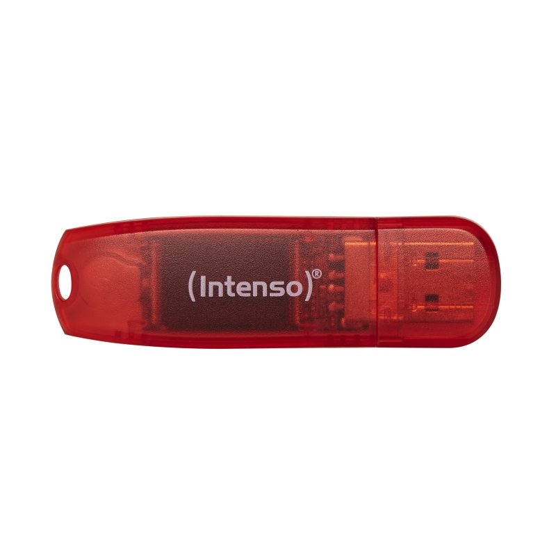 INTENSO - Lápiz USB 2.0 Rainbow 128GB Rojo (Canon L.P.I. 0,24€ Incluido) (Ref.3502491)