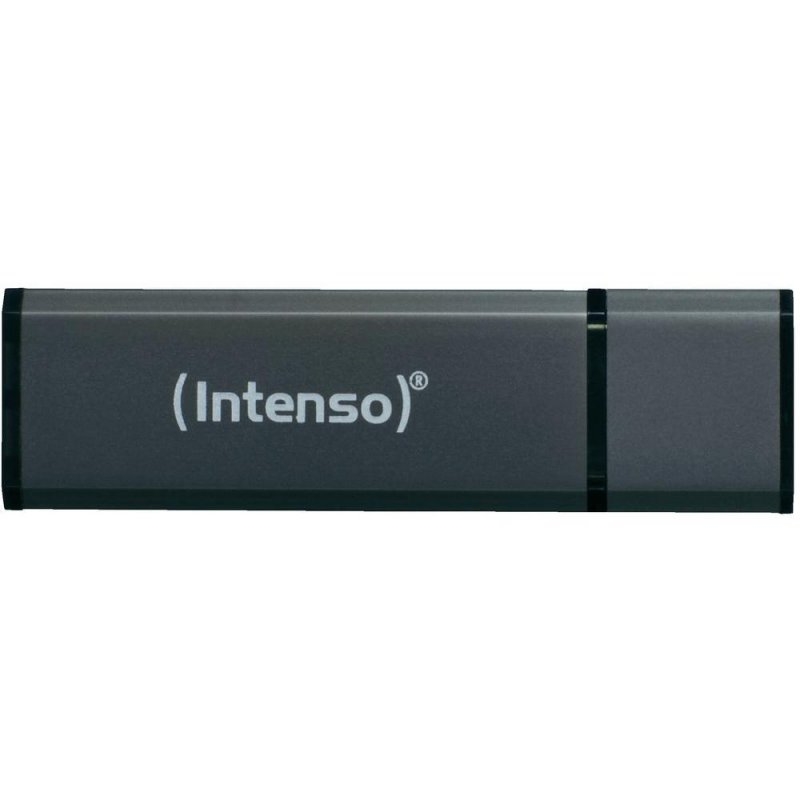 INTENSO - Lápiz USB 2.0 Alu 8GB Antracita (Canon L.P.I. 0,24€ Incluido) (Ref.3521461)