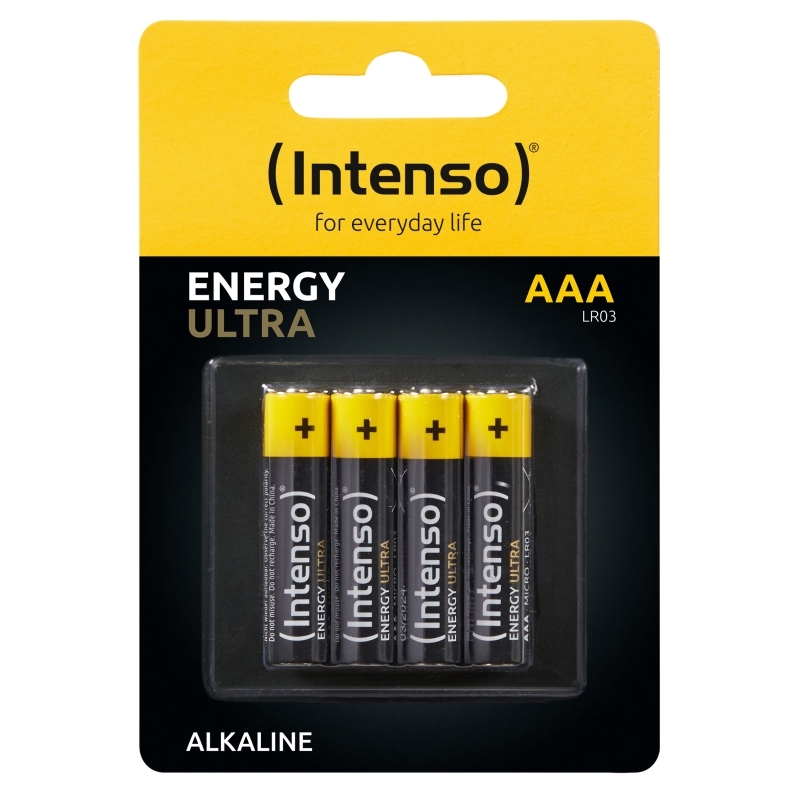 INTENSO - Pila Alcalina energy ultra AAALR03 Pack-4 (Ref.7501414)