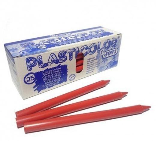 JOVI - CERAS PLASTIDECOR ESTUCHE DE 25 ROJO (Ref.92502)
