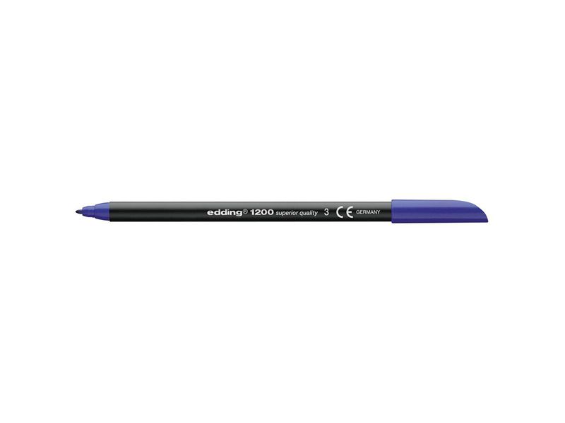 EDDING - Rotulador Punta de Fibra Mod. 1200 Azul Trazo 0.5-1mm (Ref.1200-03)