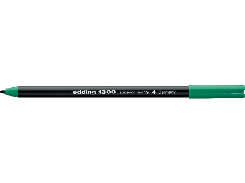 EDDING - Rotulador Punta de Fibra Mod. 1300 Verde Trazo 3 mm (Ref.1300-04)