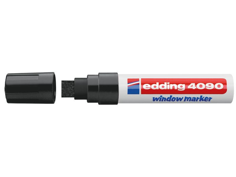EDDING - Marcador NEGRO DE TIZA LÍQUIDA GRUESO (Ref.4090-001)