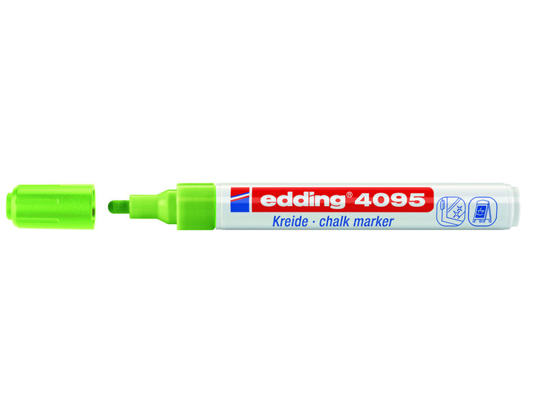EDDING - Marcador VERDE CLARO DE TIZA LÍQUIDA FINO (Ref.4095-011)