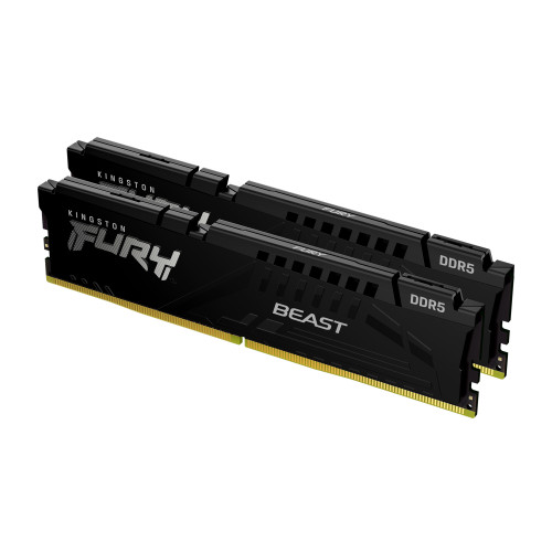 KINGSTON - MEMORIA FURY BEAST BLACK DDR5 32GB KIT2 6000MHZ CL40 (Ref.KF560C40BBK2-32)