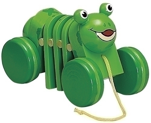 KLUGER - JUEGO ARRASTRE RANA MADERA (Ref.D13002)