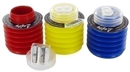 KUM - Sacapuntas/Afilalapices ZURDOS FUELLE FLEXIBLE 2 USOS CON TAPA CAJA de 6 (Ref.426202)