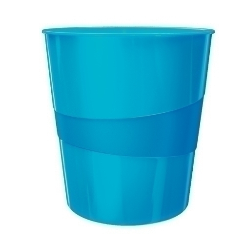 LEITZ - PAPELERA PLASTICO WOW AZUL 15L (Ref.52781036)