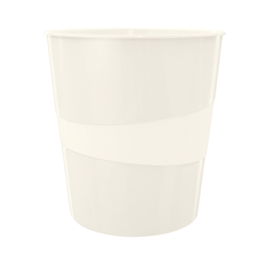 LEITZ - PAPELERA PLASTICO WOW BLANCO 15L (Ref.52781001)